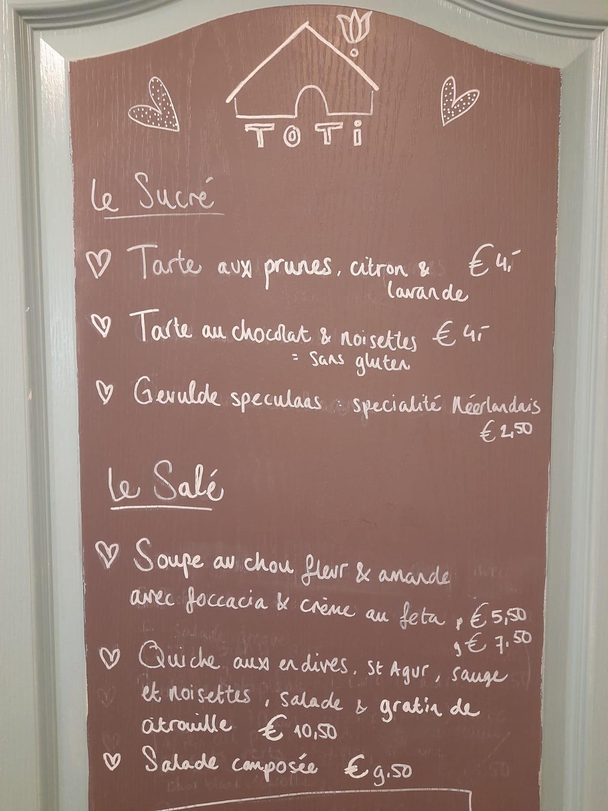 Le menu du 14 et 16 octobre 2022